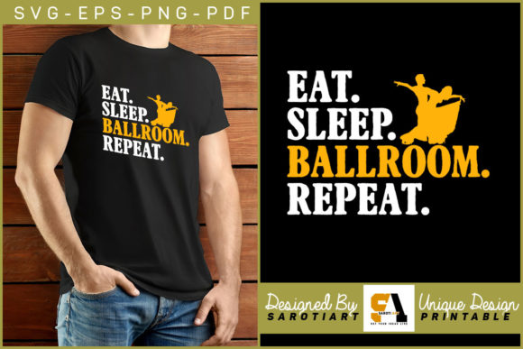 Ballroom Dance T-shirt Funny Design SVG for Crafts and Graphics