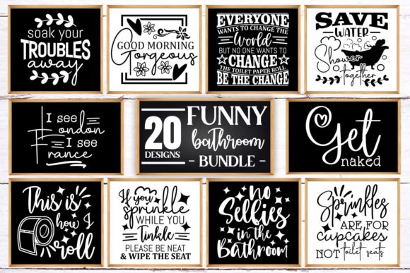 Bathroom SVG Bundle: A Graphics Review for Crafts & Branding