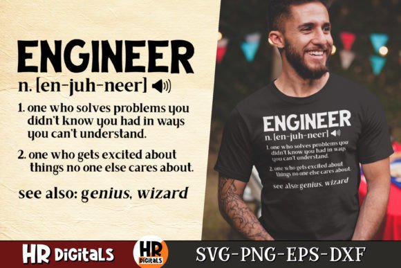Funny Engineer Humor SVG Graphics for Crafts