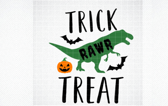 Trick Rawr Treat Svg, Dinosaur Svg, Png Graphics for Crafts